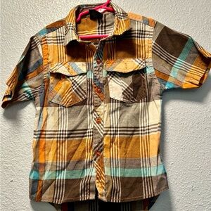 Plaid Kids Shirt - Multicolor